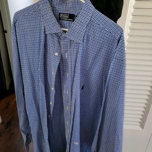 Long sleeve button up polo